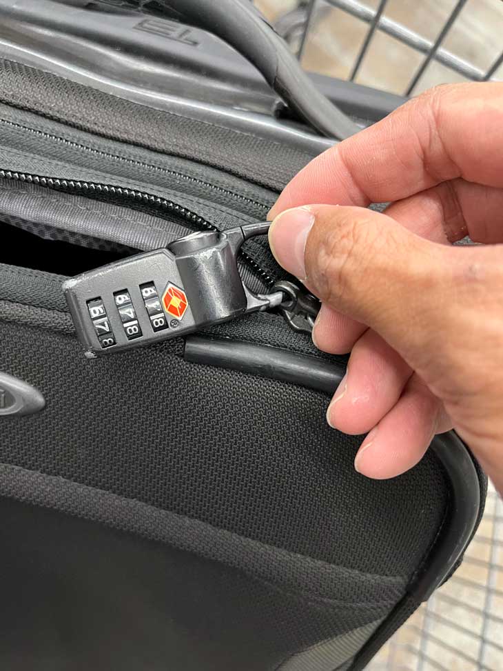 Locking Your Suitcase